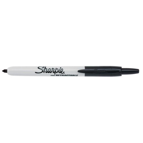 Huopakynä Sharpie fine retractable pyöreä 1mm mekanismilla musta, hinta 6,62€