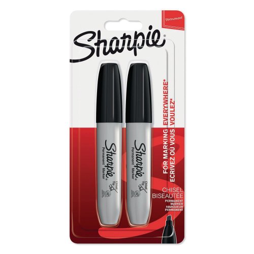 Huopakynä Sharpie viisto musta blister 2kpl, hinta 9,77€
