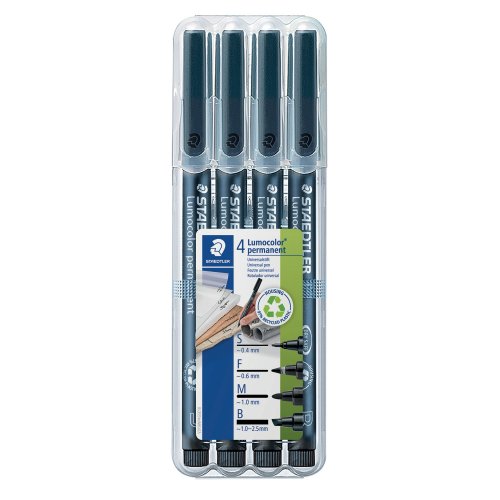 Huopakynä Staedtler 31-9wp4gs permanent 4kpl, hinta 6,61€