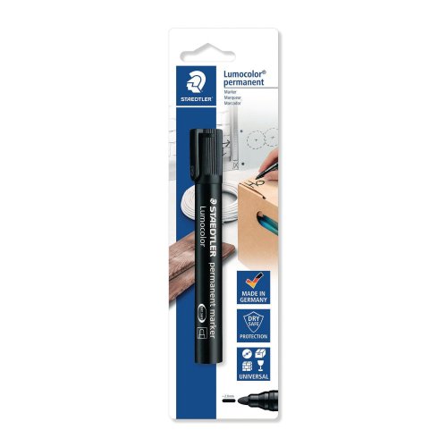 Huopakynä Staedtler 352 permanent pyöreä 2mm blisteri musta, hinta 2,17€