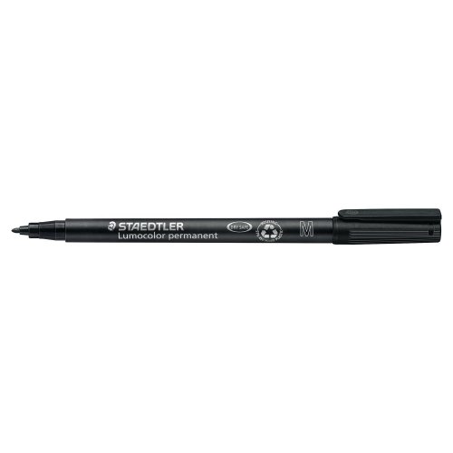 Huopakynä Staedtler lumocolor 317 1mm permanent musta, hinta 1,57€