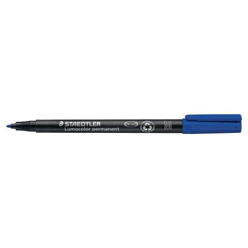 Huopakynä Staedtler lumocolor 317 1mm permanent sininen, hinta 1,50€