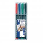 Huopakynä Staedtler lumocolor 318 0,6mm permanent värilajitelma 4kpl