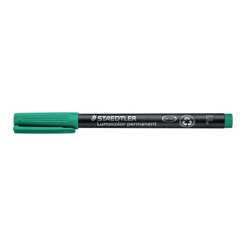 Huopakynä Staedtler lumocolor 318 0,6mm permanent vihreä, hinta 1,60€