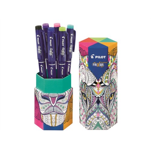 Huopakynäsetti Pilot Frixion Fineliner /6, hinta 8,61€