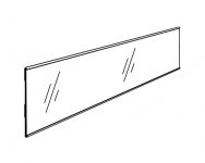 Hyllynreunuslista kirkas 2,6 x 89