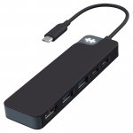 Hyper hyperdrive flex 5-porttinen usb-c-hub, musta