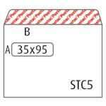 Ikkunakuori Postac C5 80G STRH 35 x 95 mm valkoinen /1000