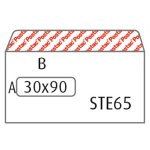 Ikkunakuori Postac E65 80G STRH 30 x 90 mm valkoinen /1000