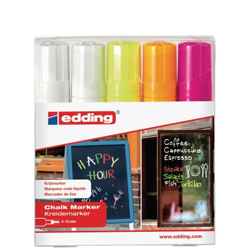 Ikkunatussi Edding 4090 viisto 4-15mm värilajitelma 5kpl, hinta 51,28€