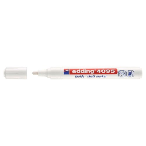 Ikkunatussi Edding 4095 pyöreä 2-3mm valkoinen, hinta 4,96€