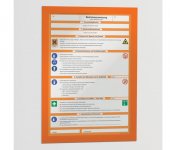 Infotasku Durable Duraframe A4 oranssi /2