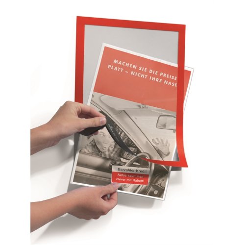 Infotasku Durable Duraframe A4 punainen /2, hinta 23,27€