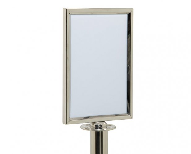 Infotaulu Securit-kulunohjaustolppaan A4, hinta 84,84€