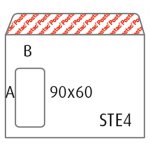 Isoikkunakuori Postac E4 100G STAH 90 x 60 mm valkoinen /500
