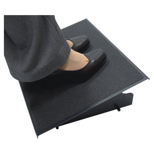 5365719 Jalkatuki Fellowes Pro Series on metallinen helpposäätöinen ja monipuolinen jalkatuki toimistokäyttöön. Jalkatuen käyttö vähentää jalkojen ja alselän painetta ja parantaa verenkiertoa. Korkeutta ja kallistusta voidaan säätää.