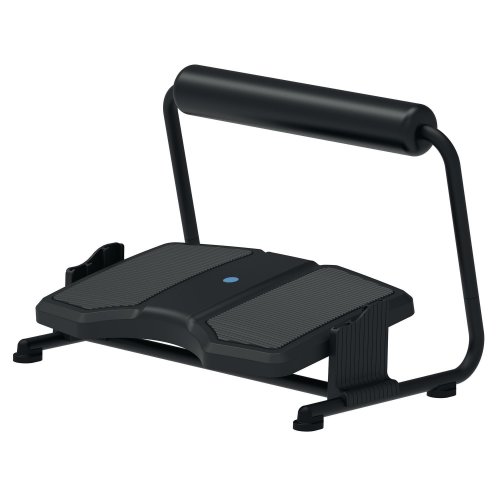 Jalkatuki Flex lepuutusorrella toimistoon on laadukas jalkatuki työpöydän alle jalkatuen korkeutta ja kallistusta voi säätää, Flex jalkatuki on hierova ja se vähentää rasitusta jaloissa, Flex lepuutusorrella jalkatuki toimistoon työpöydän alle jalkatuet 