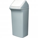 Jäteastia Durable heilurikannella 40l harmaa/valkoinen