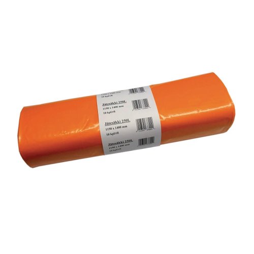 Jätesäkki 1150 x 1400 x 0.065mm 250l oranssi 10kpl, hinta 10,79€