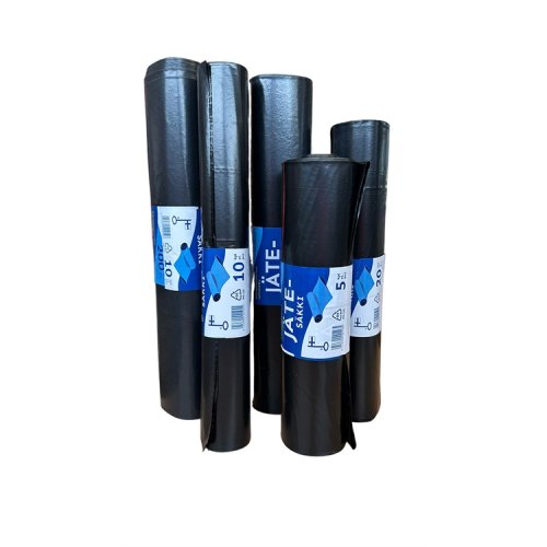 Jätesäkki 50L musta 40my 20 kpl, hinta 4,33€