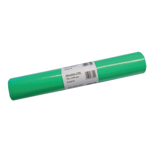 Jätesäkki 750 x 1150 x 0,05mm 150l vihreä 10kpl, hinta 5,82€