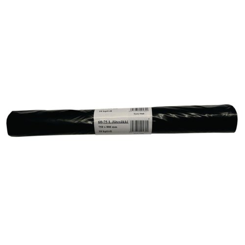 Jätesäkki 750 x 800 x 0,04mm 60l musta 10kpl, hinta 1,83€