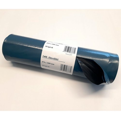 Jätesäkki 870 x1400 x 0,06mm 240l sininen coex, 10 säkkiä 10kpl, hinta 9,69€