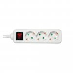 Jatkojohto Katkaisijalla Deltaco 3-osainen maadoitettu 1,5m