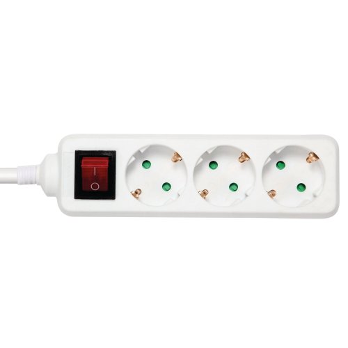 Jatkojohto Katkaisijalla Deltaco 3-osainen maadoitettu 3m, hinta 8,34€
