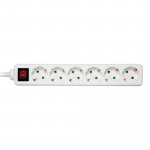 Jatkojohto Katkaisijalla Deltaco 6-osainen 3m