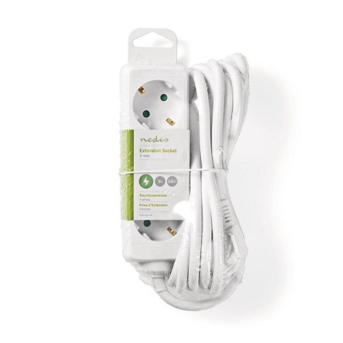 Jatkojohto Nedis 3-osainen maadoitettu 3m, hinta 11,08€