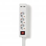 Jatkojohto Usb Portilla Nedis 3-osainen 1,5m