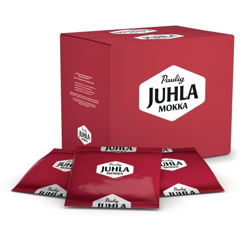 Juhla Mokka Kahvi puolikarkea jauhatus vaalea paahto annospussi 300g 18kpl, hinta 149,42€