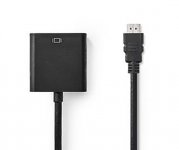 Kaapeli NEDIS HDMI/VGA 20CM MUSTA