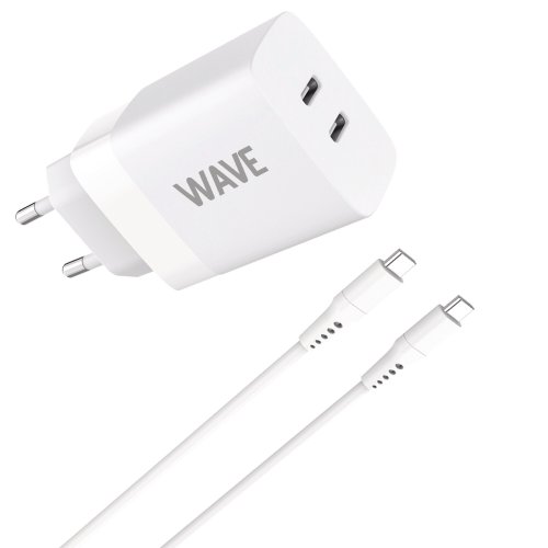 Kaapeli Wave pikalataava gan-seinälaturi 35w 2 x usb-c,, hinta 22,05€