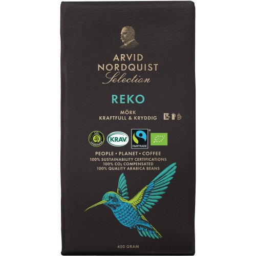 Kahvi Arvid nordquist reko luomu suodatinjauh tummapaahto 450g, hinta 15,85€