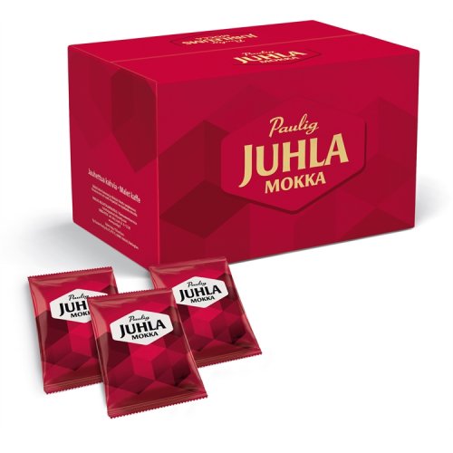 Kahvi Juhla Mokka hieno jauhatus 44 x 100 g, hinta 115€