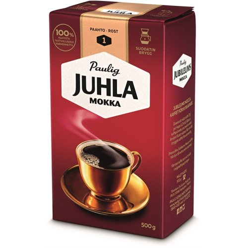 Kahvi Juhla Mokka suodatinjauhatus 500 g, hinta 12,98€