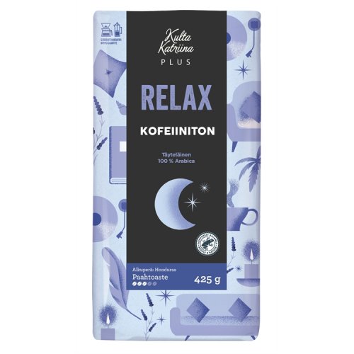 Kahvi Kulta Katriina Plus Relax kofeiiniton 425 g, hinta 13,90€