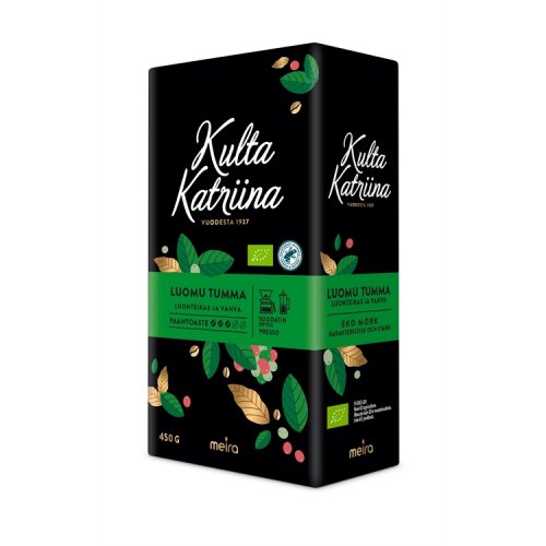 Kahvi Kulta Katriina tumma luomu 450 g, hinta 13,18€
