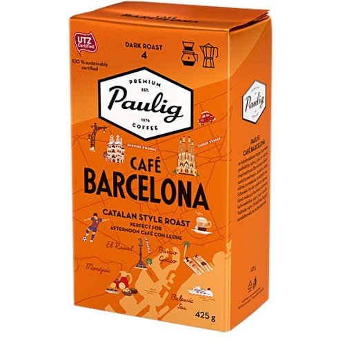 Kahvi Paulig Barcelona SJ 425 g UTZ-sertifioitu, hinta 14,21€