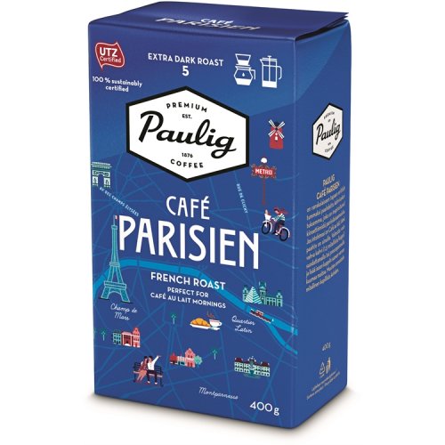 Kahvi Paulig Cafe Parisien suodatinjauhatus 400 g, hinta 13,10€