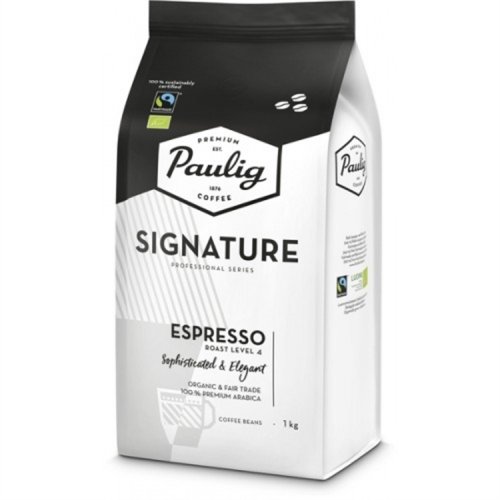 Kahvi Paulig Signature Espresso luomu papu 4 x 1 kg, hinta 197,25€