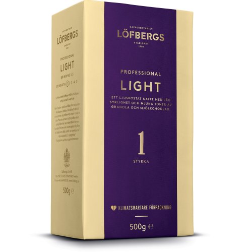 Kahvi Suodatinjauhatus Löfbergs prof light vaalea paahto 500g, hinta 13,17€