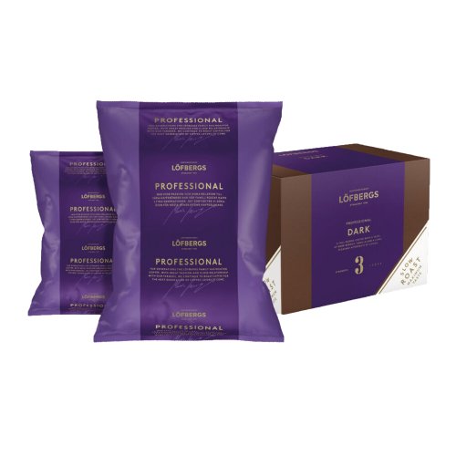 Kahvi Löfbergs professional dark tumma paahto annospussi 250g 24kpl, hinta 182,94€