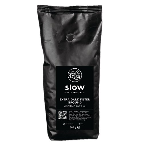 Kahvi Suodatinjauhatus Slow extra dark tumma paahto 500g, hinta 16,77€
