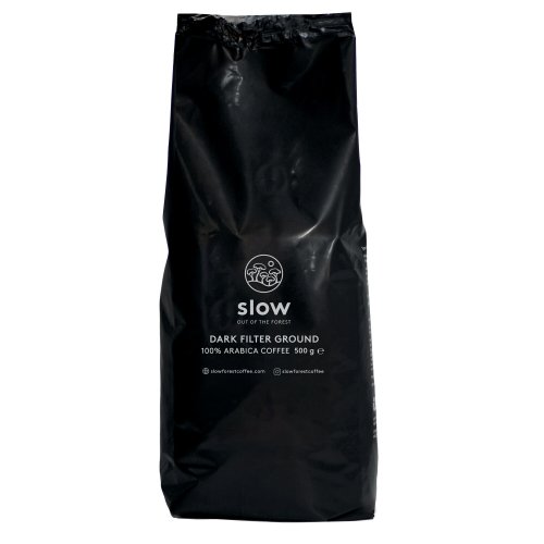Kahvi Suodatinjauhatus Slow tumma paahto 500g, hinta 15,86€