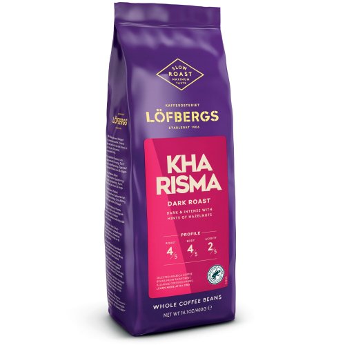 Kahvipapu Löfbergs kharisma tumma paahto 400g, hinta 12,44€