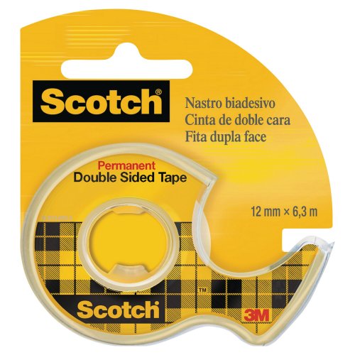 Kaksipuolinen Teippi Scotch® 136 katkojalla 12mm x 6m, hinta 4,90€