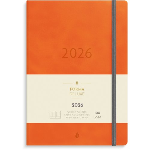 Kalenteri 2026 Business Forma Deluxe oranssi, hinta 19,64€